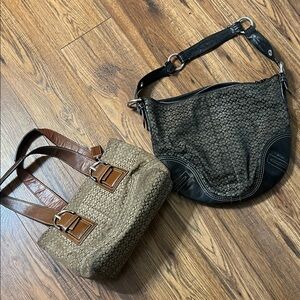 Lot 2 vintage Coach Handbags.